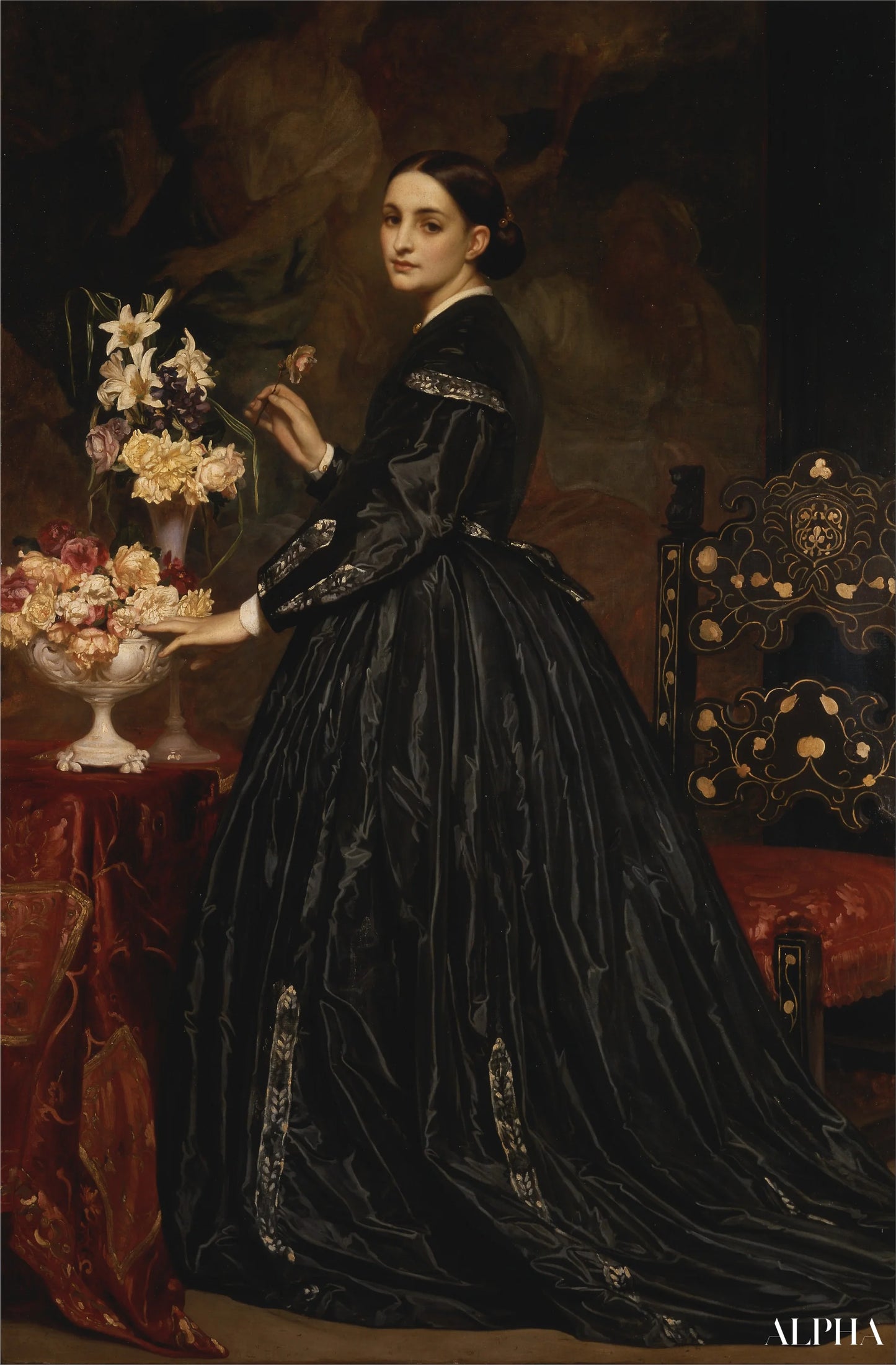 Mrs James Guthrie - Frederic Leighton Reproductions of paintings in oil paint