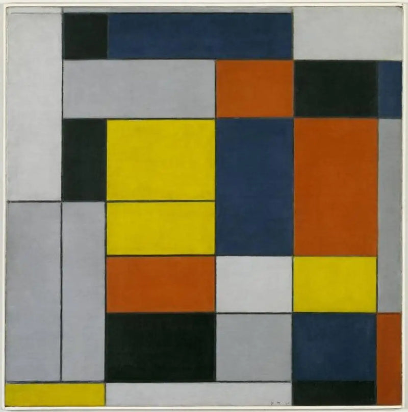 หมายเลข VI / การจัดองค์ประกอบหมายเลข II - Piet Mondrian