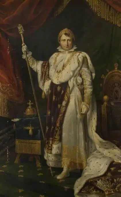 Napoléon Ier (1769-1821), empereur des Français (1804-1815), dans sa tenue de sacre - François Gérard image 1 copie peinte à la main à l’huile