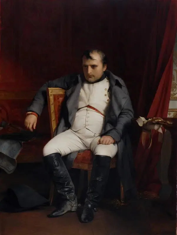 Napoléon Ier à Fontainebleau le 31 mars 1814 - Paul Delaroche image 1 reproduction artisanale de tableau