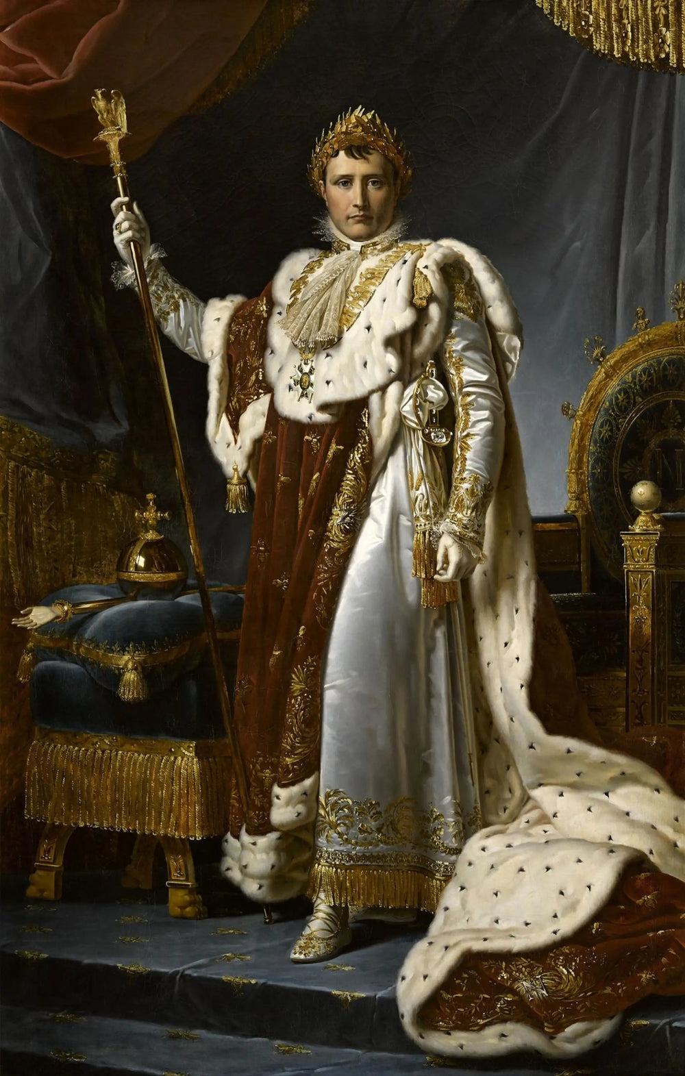 Napoléon Ier en costume du Sacre - François Gérard image 1 reproduction artisanale de tableau