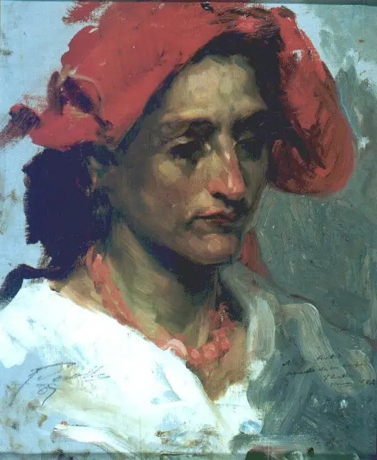 Napolitana - Joaquín Sorolla image 1 copie peinte à la main à l’huile