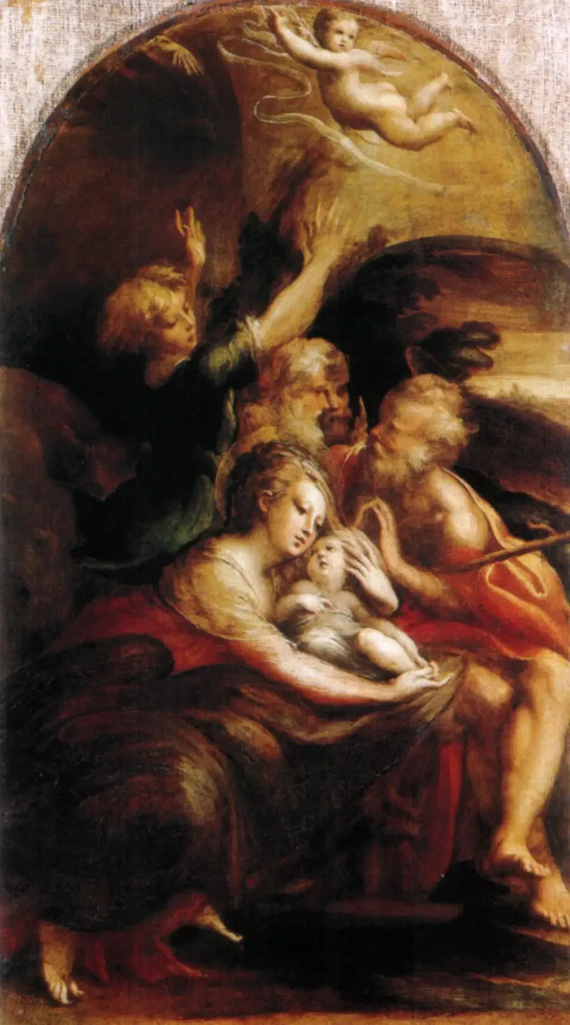 การประสูติของพระคริสต์พร้อมเทวดา - Parmigianino