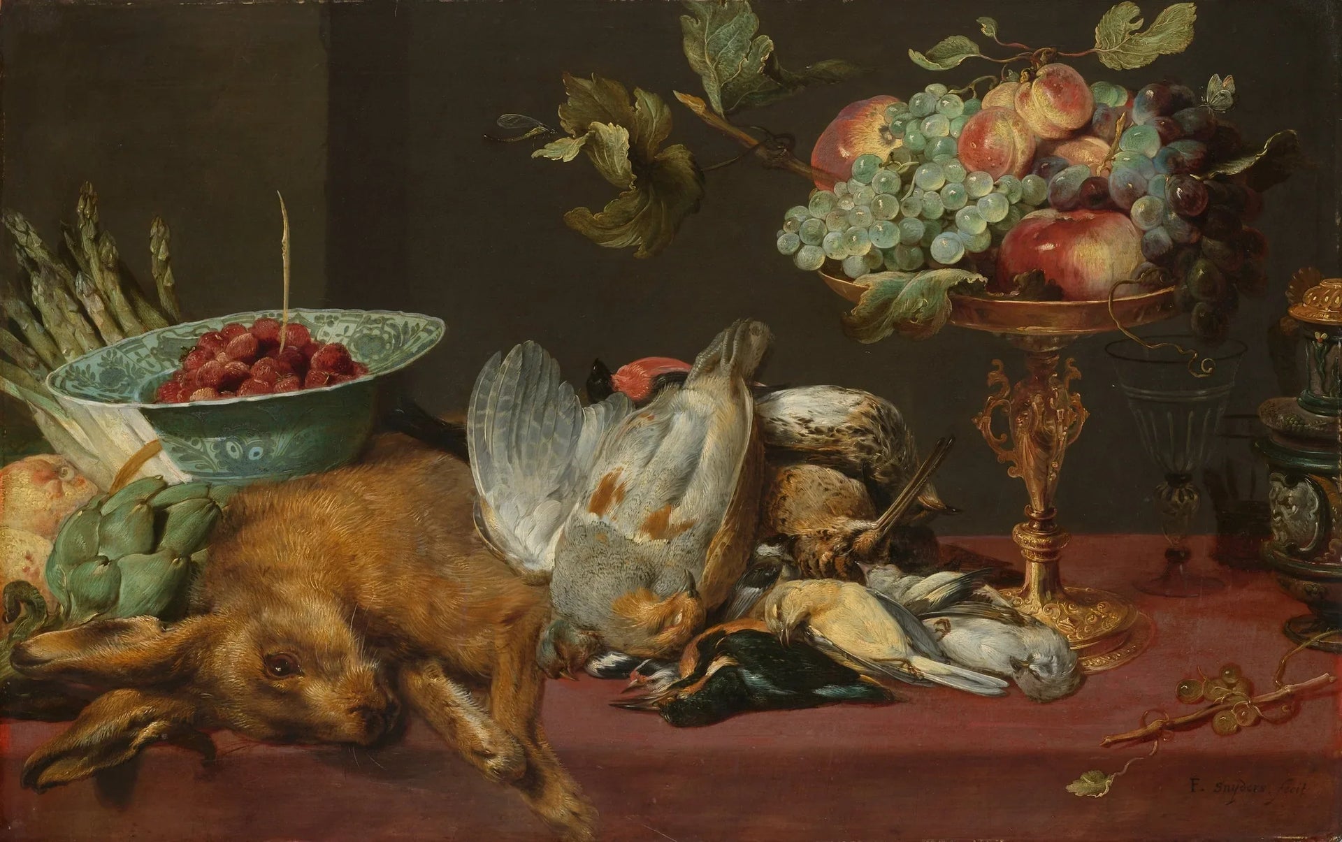 Nature morte au gibier et aux fruits - Frans Snyders image 1 reproduction artisanale de tableau