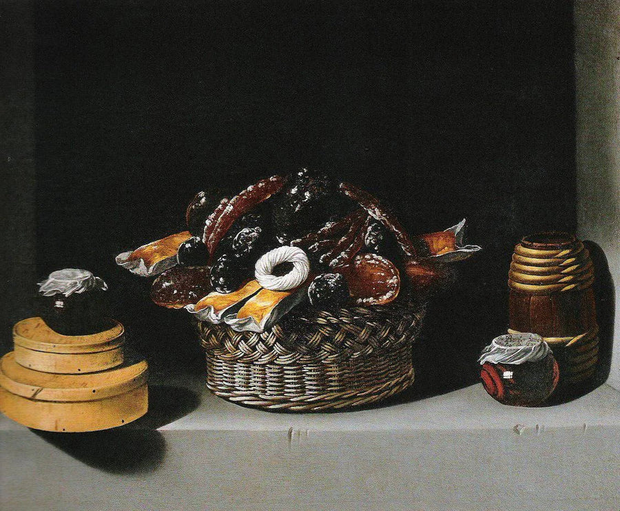 Nature morte au panier et aux friandises - Juan van der Hamen