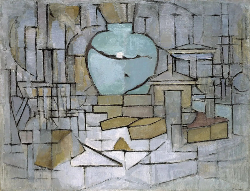 นามธรรมที่มีหม้อขิง II - Piet Mondrian
