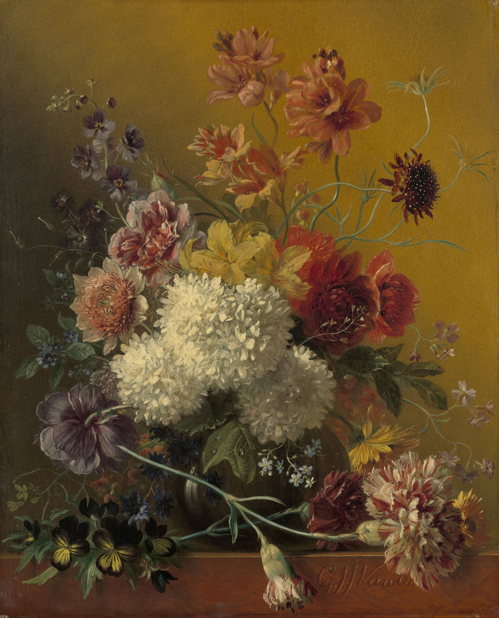 Nature morte aux fleurs - Georgius Jacobus Johannes van Os