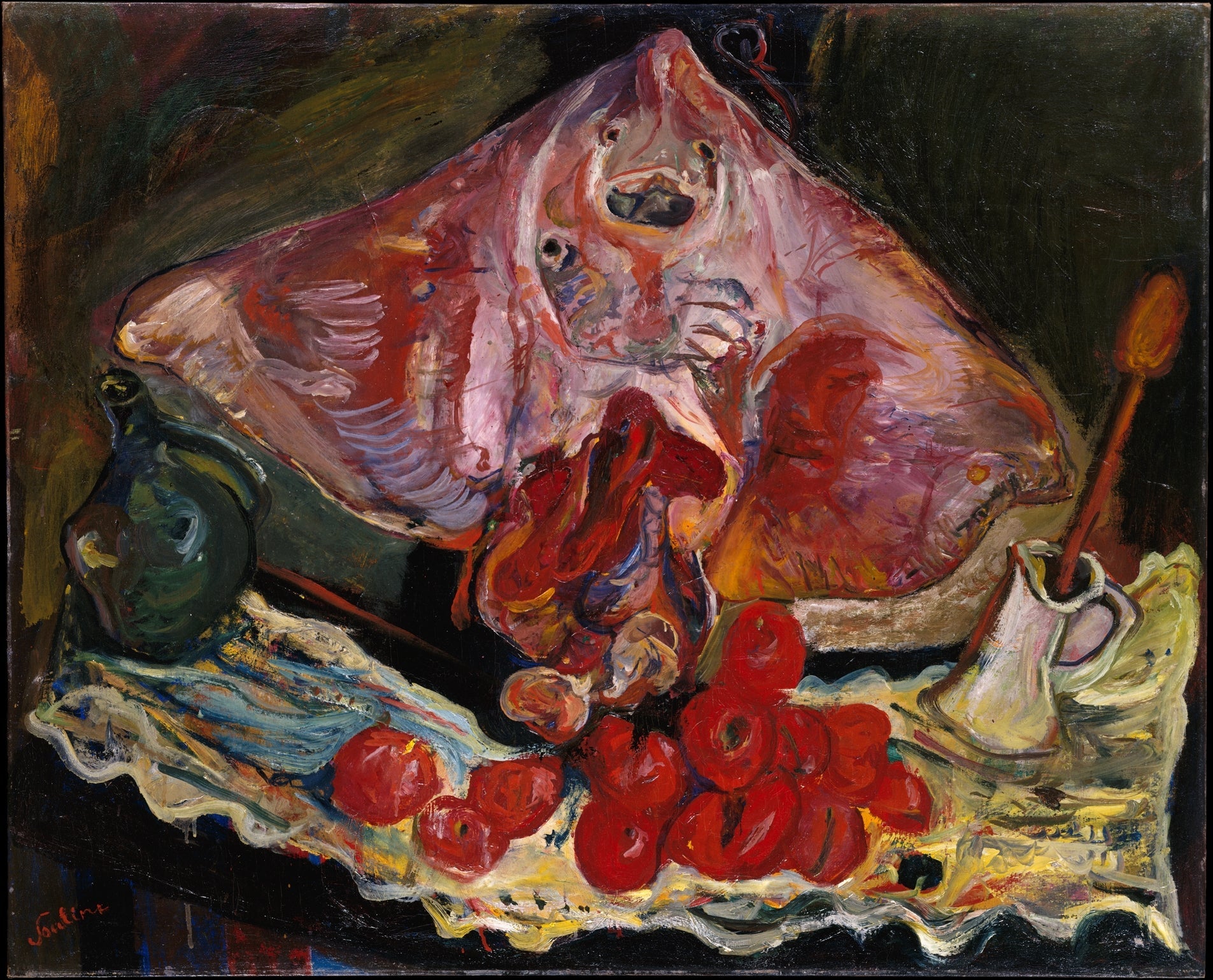 Nature morte aux raies - Chaïm Soutine image 1 copie de tableau peinte à la main