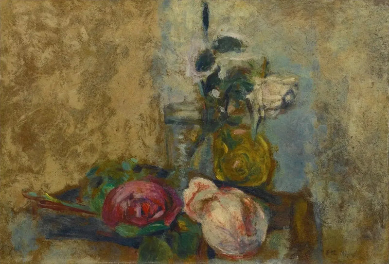 ธรรมชาติไร้ชีวิตกับกุหลาบ - Édouard Vuillard