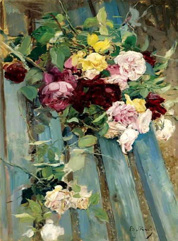 ศิลปะแนวธรรมชาติไร้ชีวิตกับกุหลาบ - Giovanni Boldini