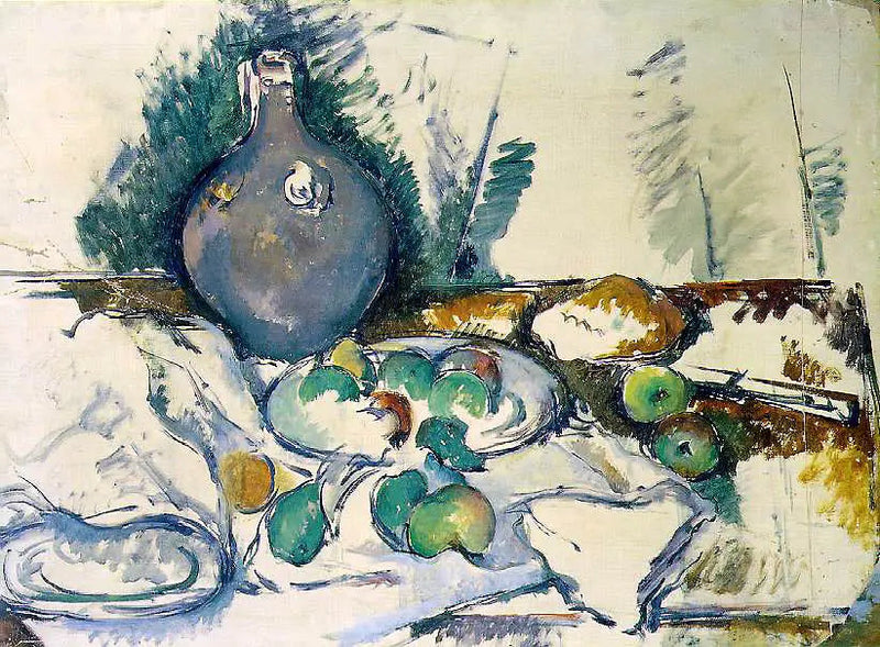 ภาพนิ่งพร้อมเหยือกน้ำ - Paul Cézanne