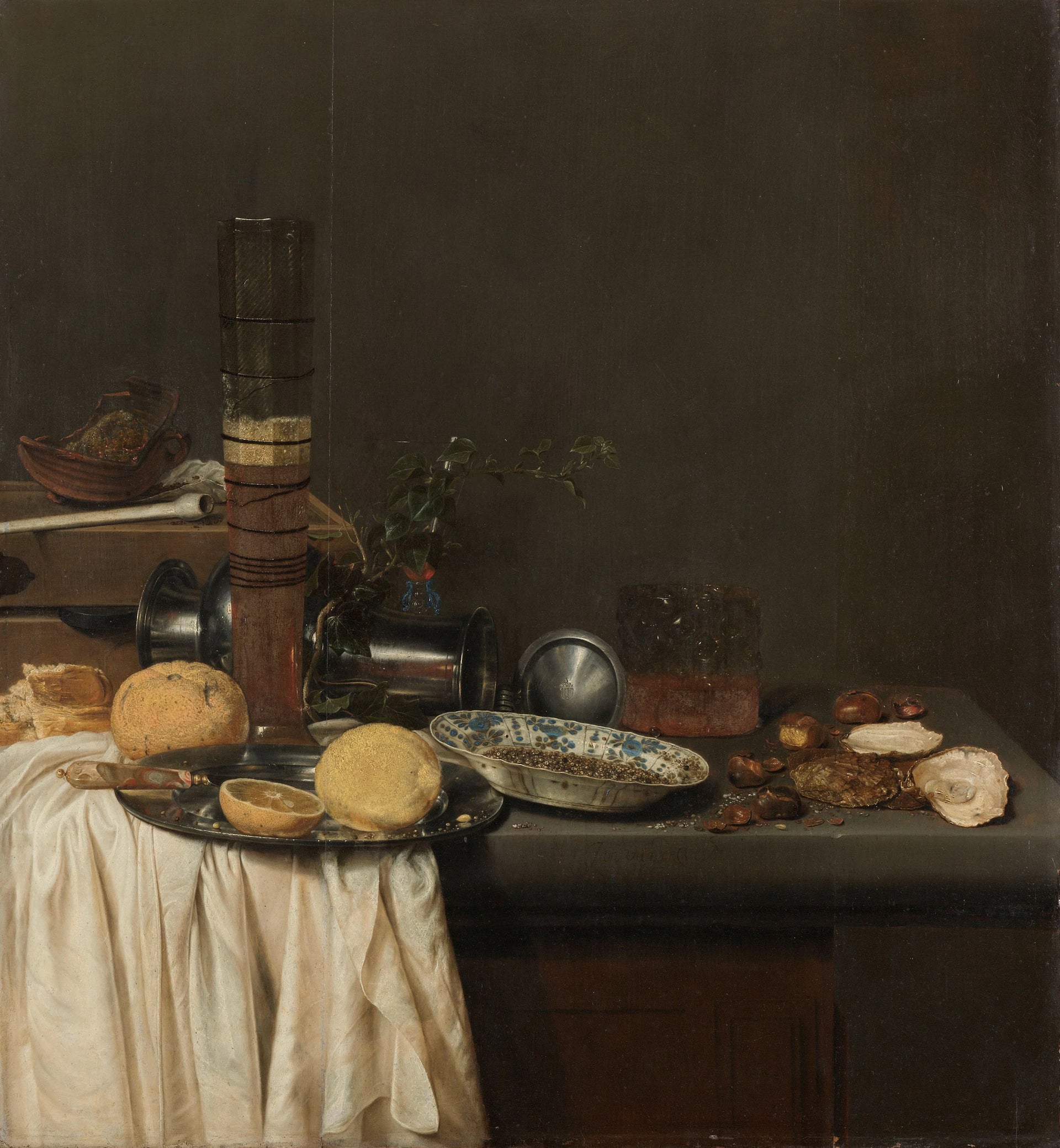 Nature morte avec un grand verre à bière - Jan Jansz van de Velde III