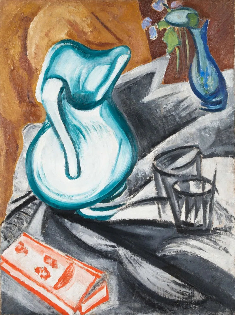 Nature morte avec pichet vert - Olga Rozanova