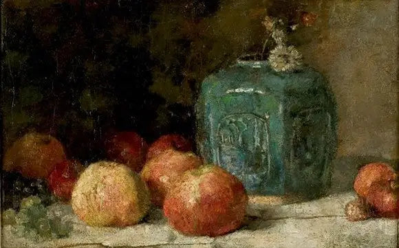ภาพนิ่งพร้อมหม้อขิงและแอปเปิ้ล - Vincent van Gogh