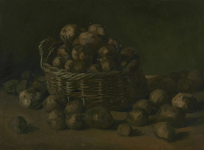 ภาพนิ่งพร้อมตะกร้ามันฝรั่ง - Vincent van Gogh