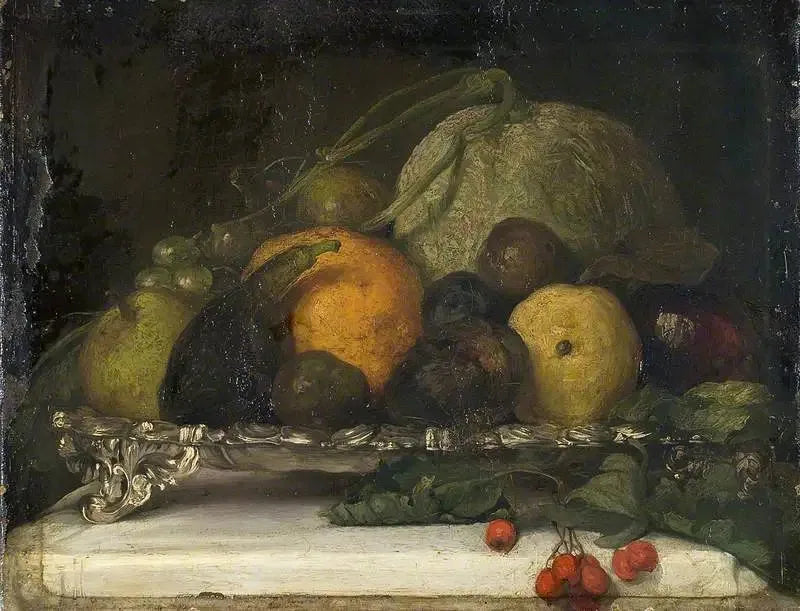 Nature morte, fruits - Frederic Leighton image 1 copie peinte à la main à l’huile