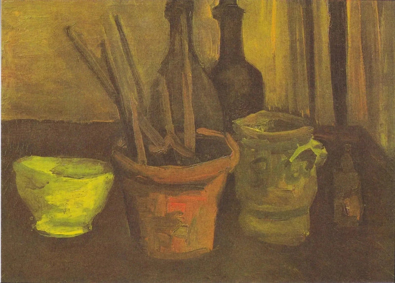 ภาพนิ่งของพู่กันในกระปุก - Vincent van Gogh