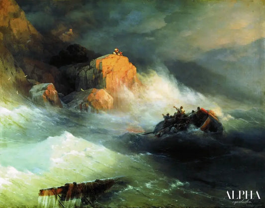 Naufrage, 1876 - Ivan Aïvazovski - Reproductions de tableaux et peintures haut de gamme