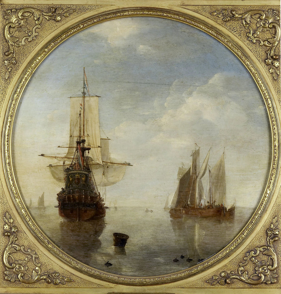 Navires au mouillage - Willem Van de Velde le Jeune