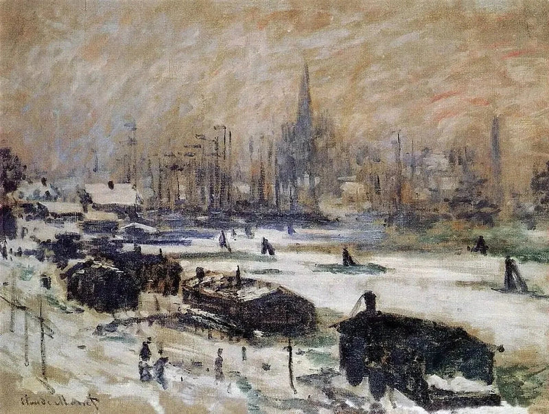 หิมะในอัมสเตอร์ดัม W301 - Claude Monet