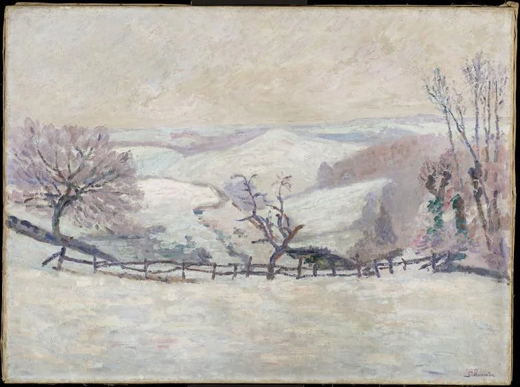Neige à Puy-Barriou - Armand Guillaumin image 1 reproduction réalisée par Alpha Reproduction