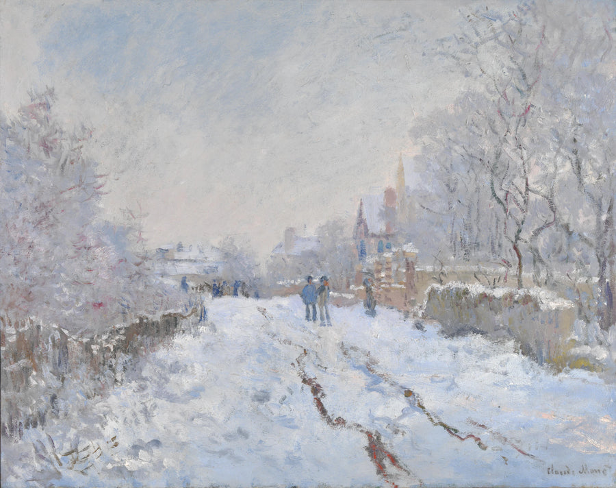 ถนนใต้หิมะใน Argenteuil W352 - Claude Monet