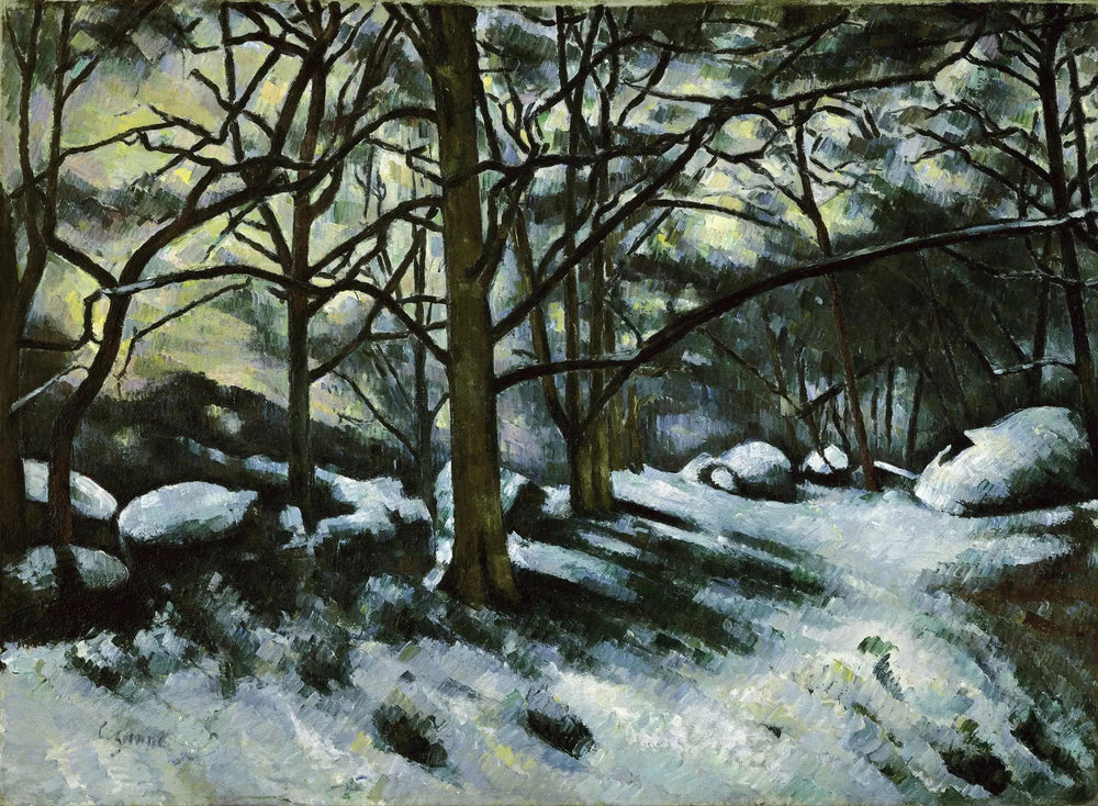 Neige fondante à Fontainebleau - Paul Cézanne image 1 tableau peint à l’huile sur toile