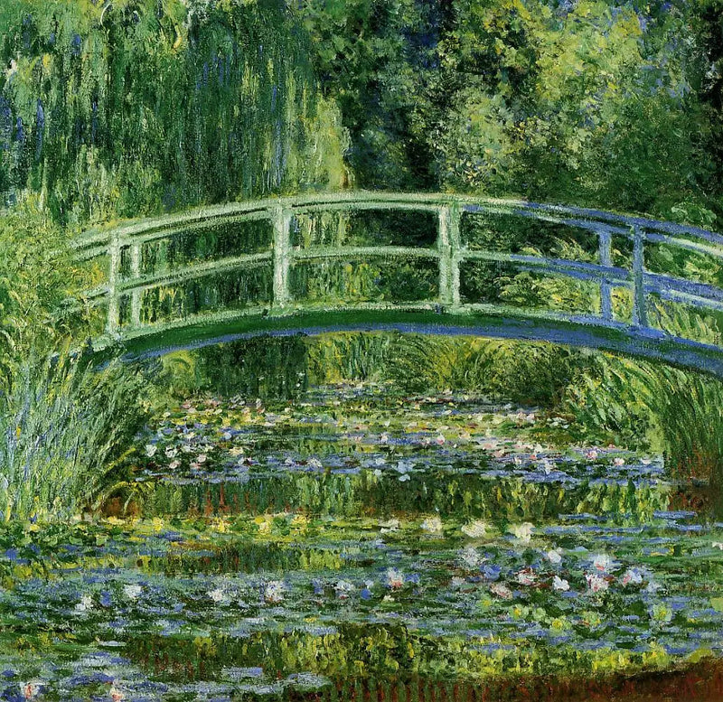 ดอกบัวและสะพานญี่ปุ่น - Claude Monet