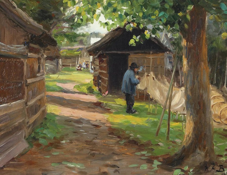 ทำความสะอาดกับดักปลาน้ำจืด - H. A. Brendekilde