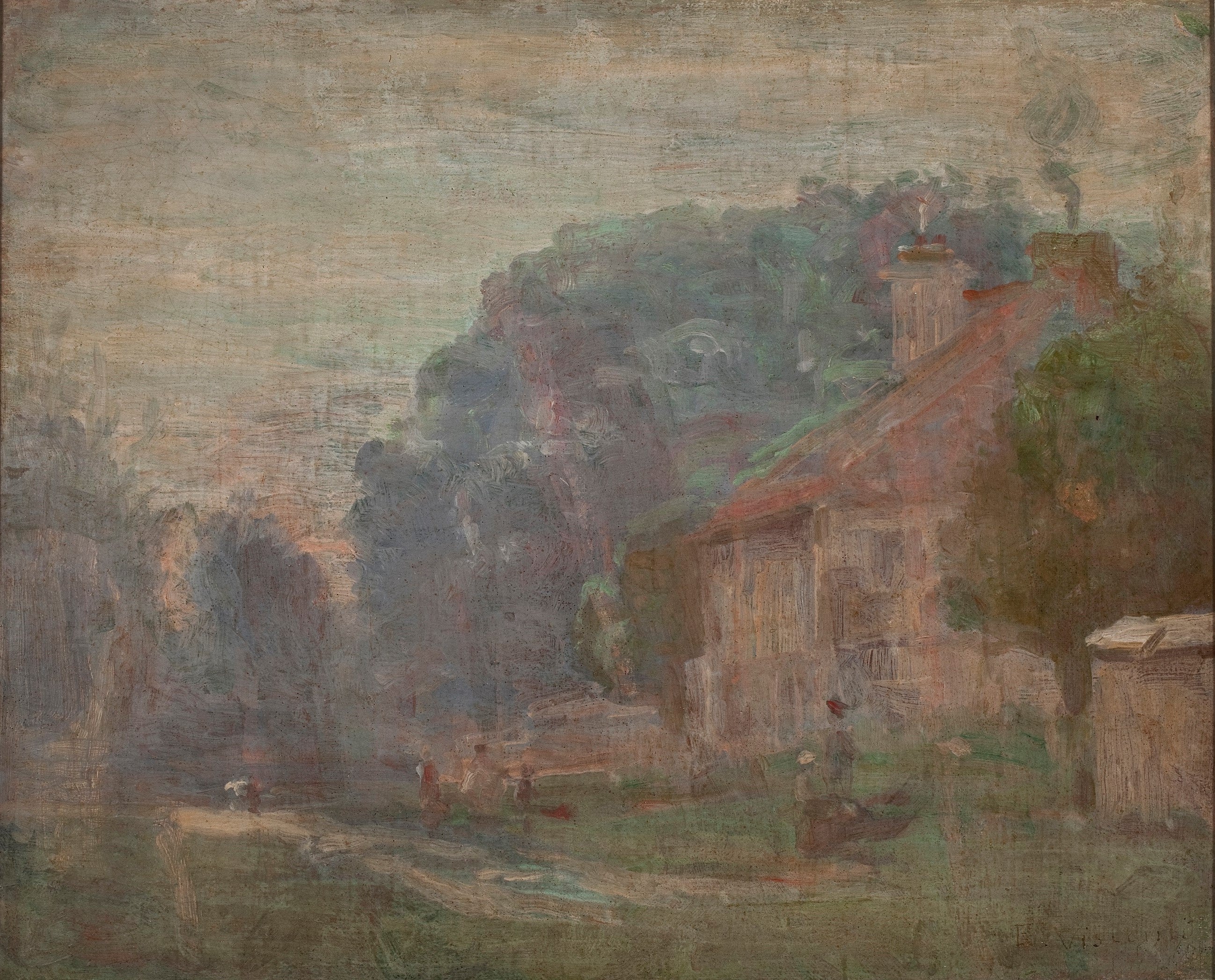 Névoa à Saint Hubert - Eliseu Visconti image 1 reproduction artisanale de tableau