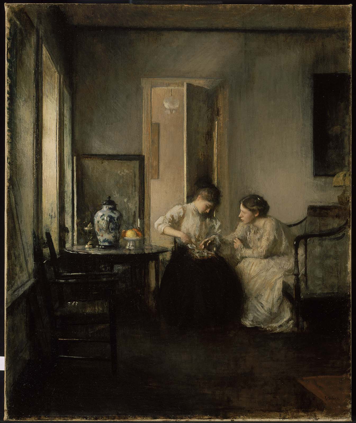 New England Interior - Edmund Charles Tarbell - Alpha Reproduction