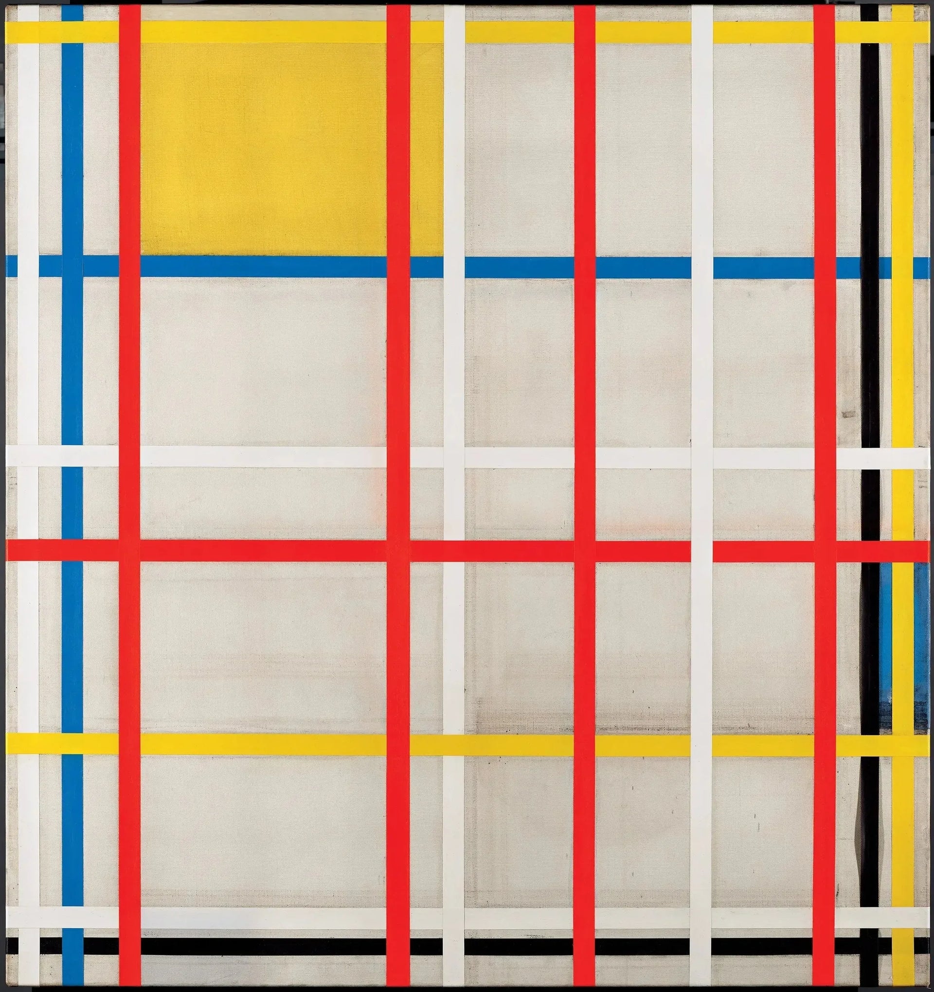 New York City, 3 (inachevé) - Piet Mondrian image 1 copie de tableau peinte à la main