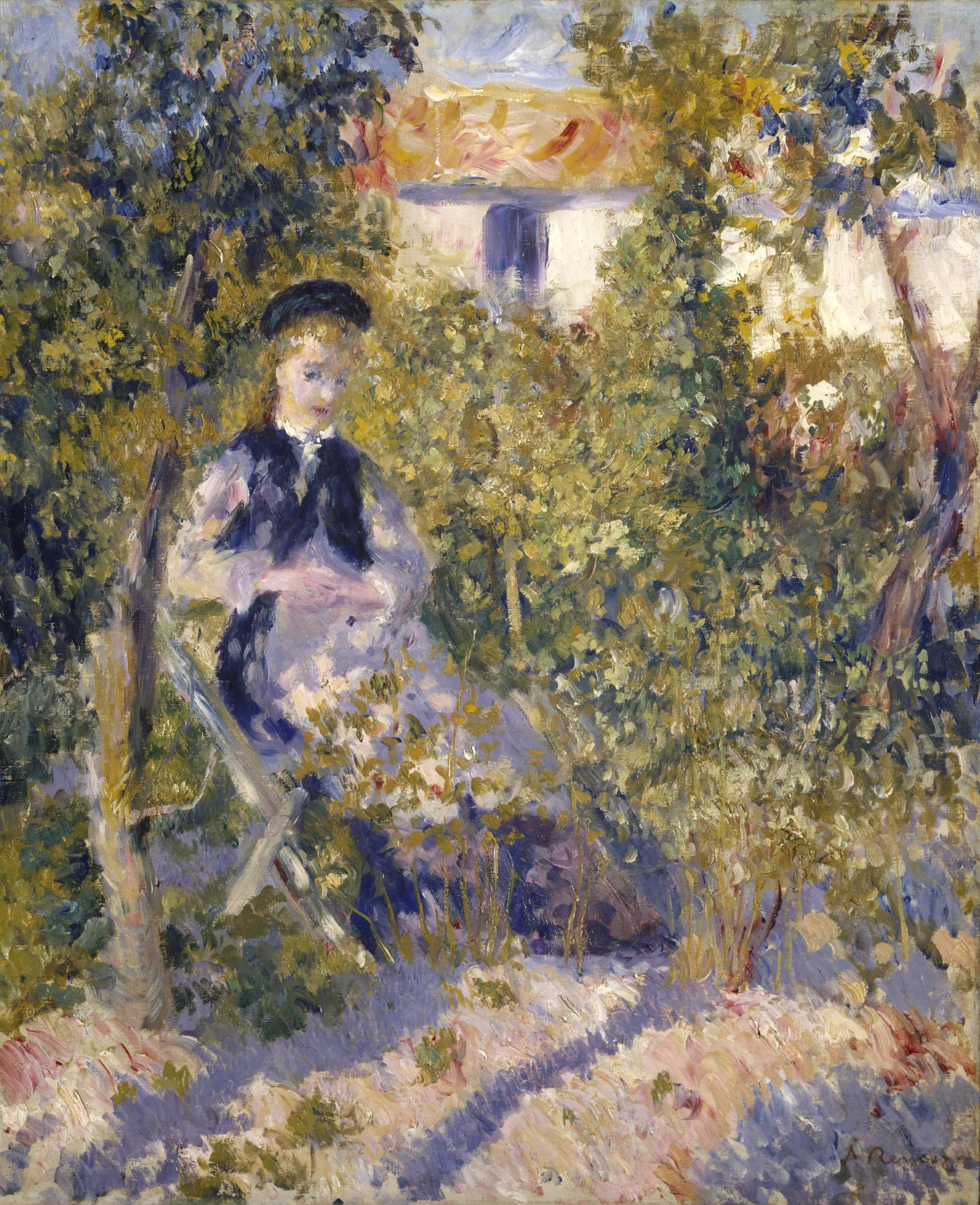 Nini au jardin - Pierre-Auguste Renoir image 1 copie peinte à la main à l’huile