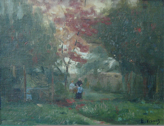 No jardin de Saint Hubert - Eliseu Visconti image 1 reproduction d’œuvre d’art à l’huile