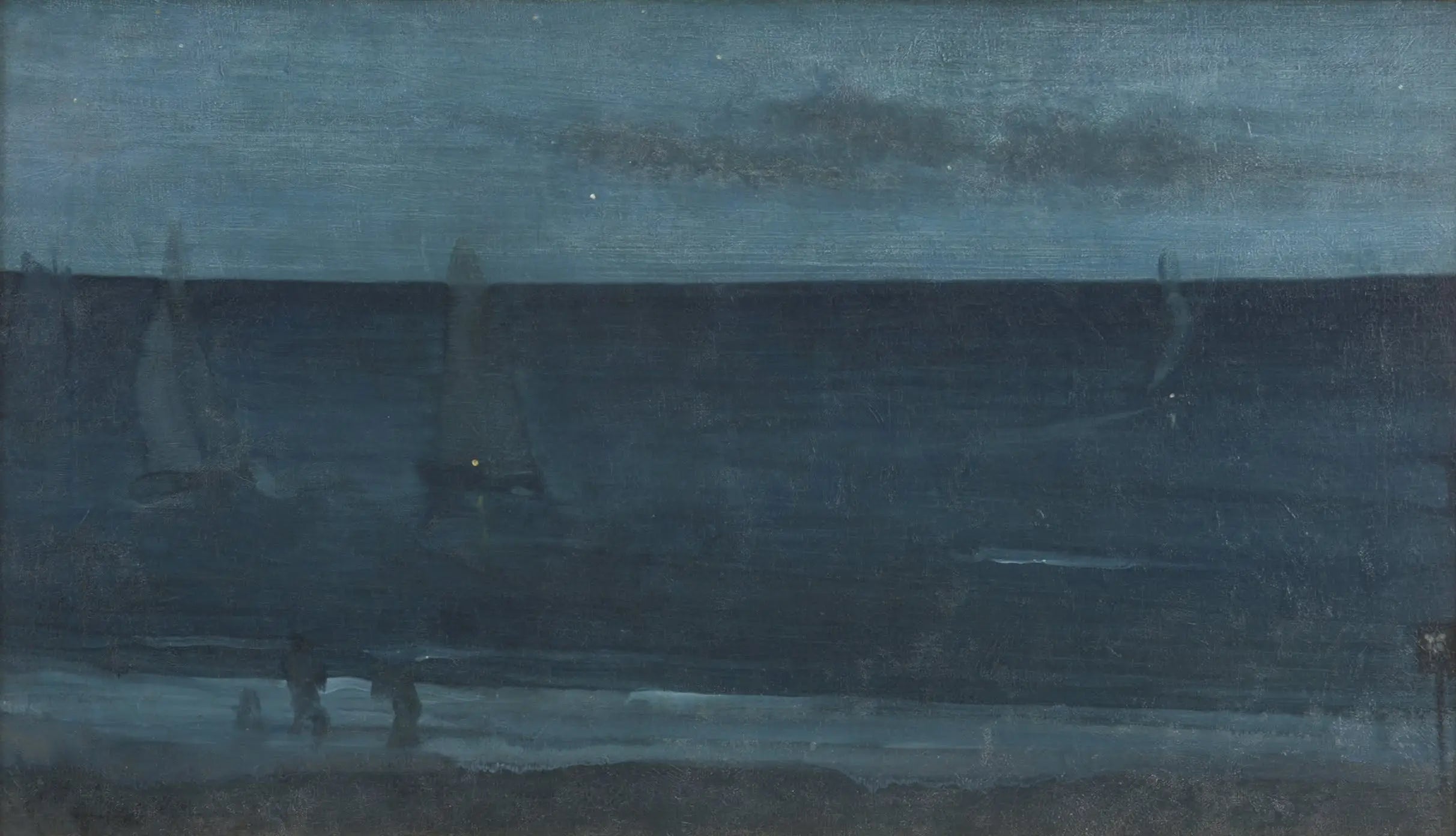 Nocturne : Bleu et Argent — Bognor - James Abbott McNeill Whistler image 1 reproduction réalisée par Alpha Reproduction