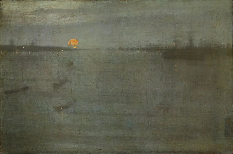 คืน: น้ำเงินและทอง — น้ำ Southampton - James Abbott McNeill Whistler