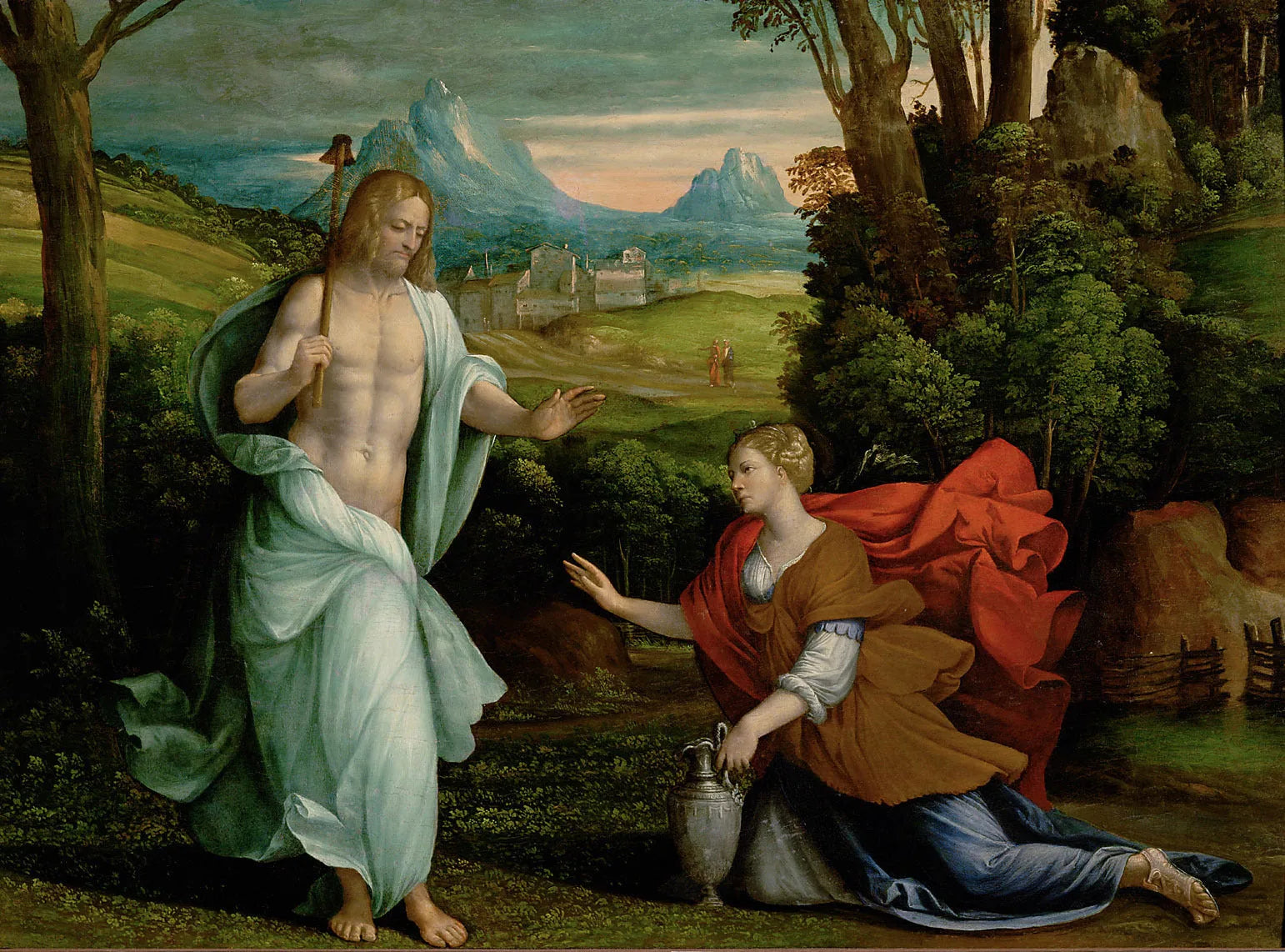 Noli me tangere - Benvenuto Tisi image 1 copie peinte à la main à l’huile