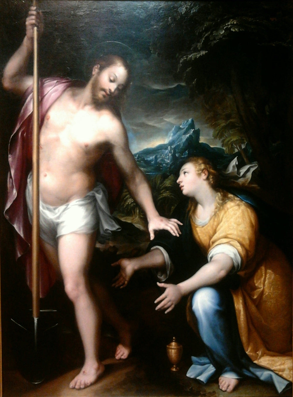 Noli me tangere - Denis Calvaert image 1 copie de tableau peinte à la main