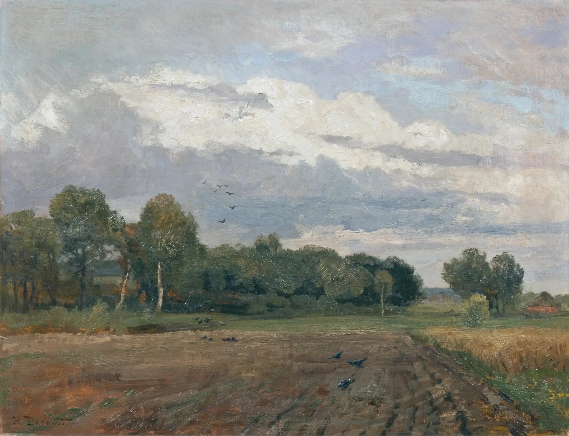 Nordische Landschaft - Hugo Darnaut image 1 copie de tableau peinte à la main