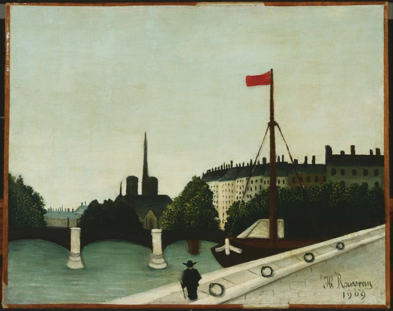 Notre-Dame มองจากท่าเรือ Henri IV - Henri Rousseau