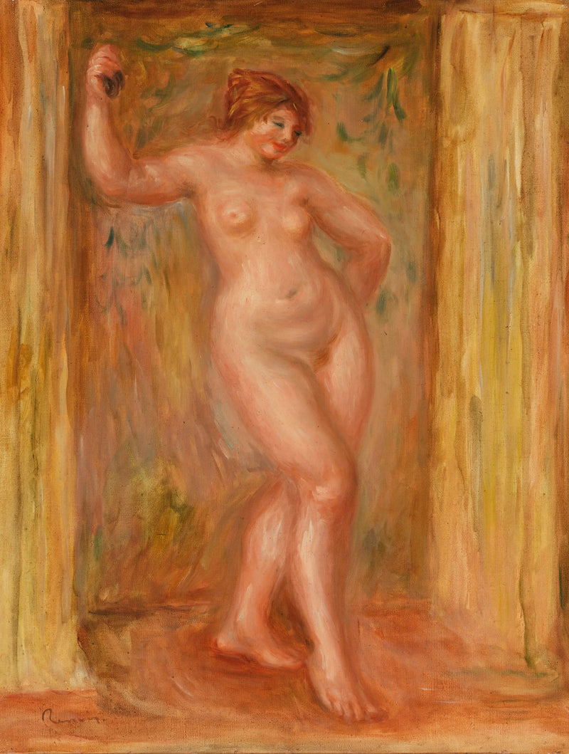 หญิงเปลือยกับกลองข้าง - ปิแอร์-ออฌ ส Renoir