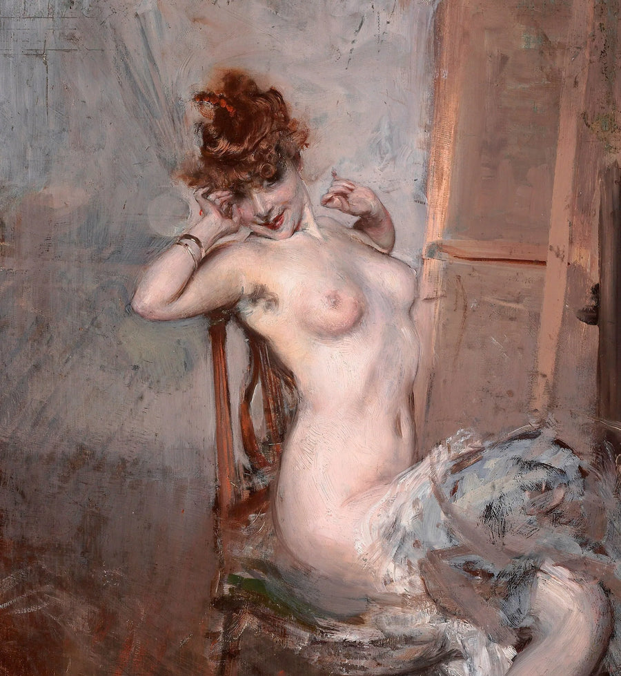 Nu de jeune femme assise - Giovanni Boldini
ผู้หญิงนั่งเปลือย - จิอันนี โบลดินี