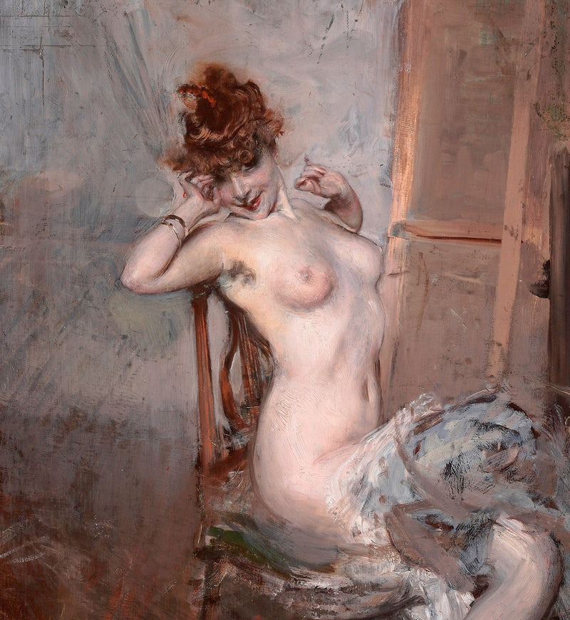 Nu de jeune femme assise - Giovanni Boldini
ผู้หญิงนั่งเปลือย - จิอันนี โบลดินี
