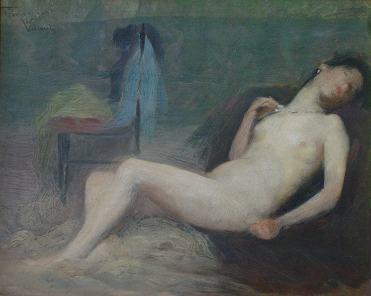 Nu feminino - Estudo para "Nu deitado" - Eliseu Visconti