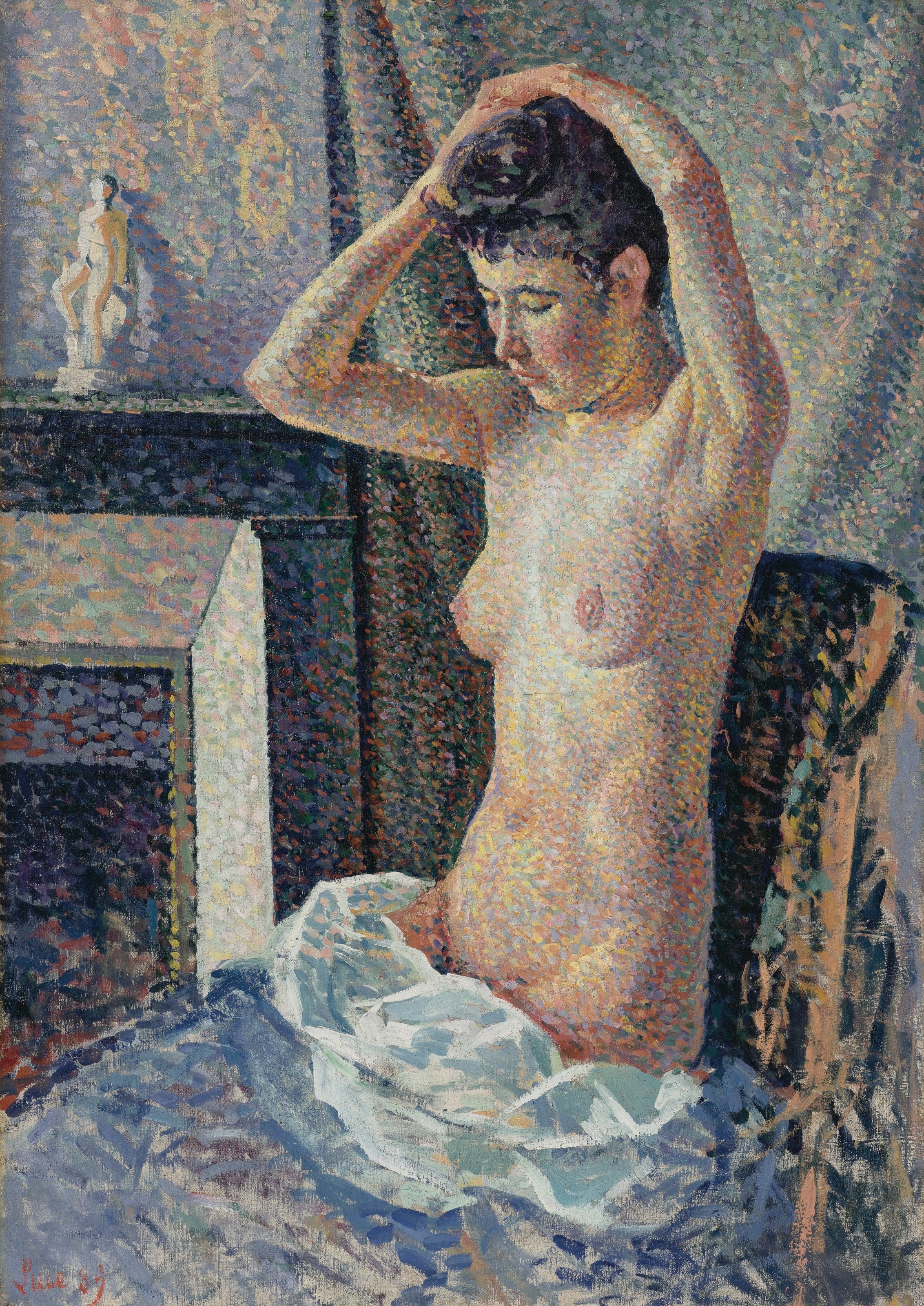 Nu se coiffe - Maximilien Luce - Alpha Reproduction