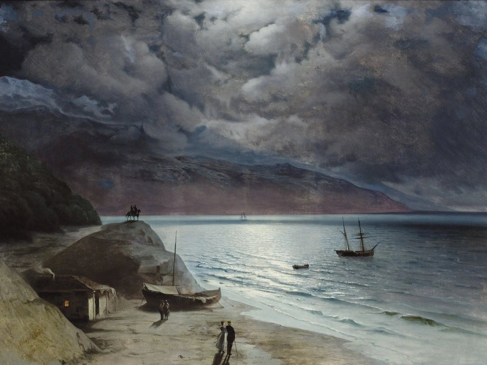 Nuit à Gurzof - Ivan Aïvazovski image 1 copie de tableau peinte à la main