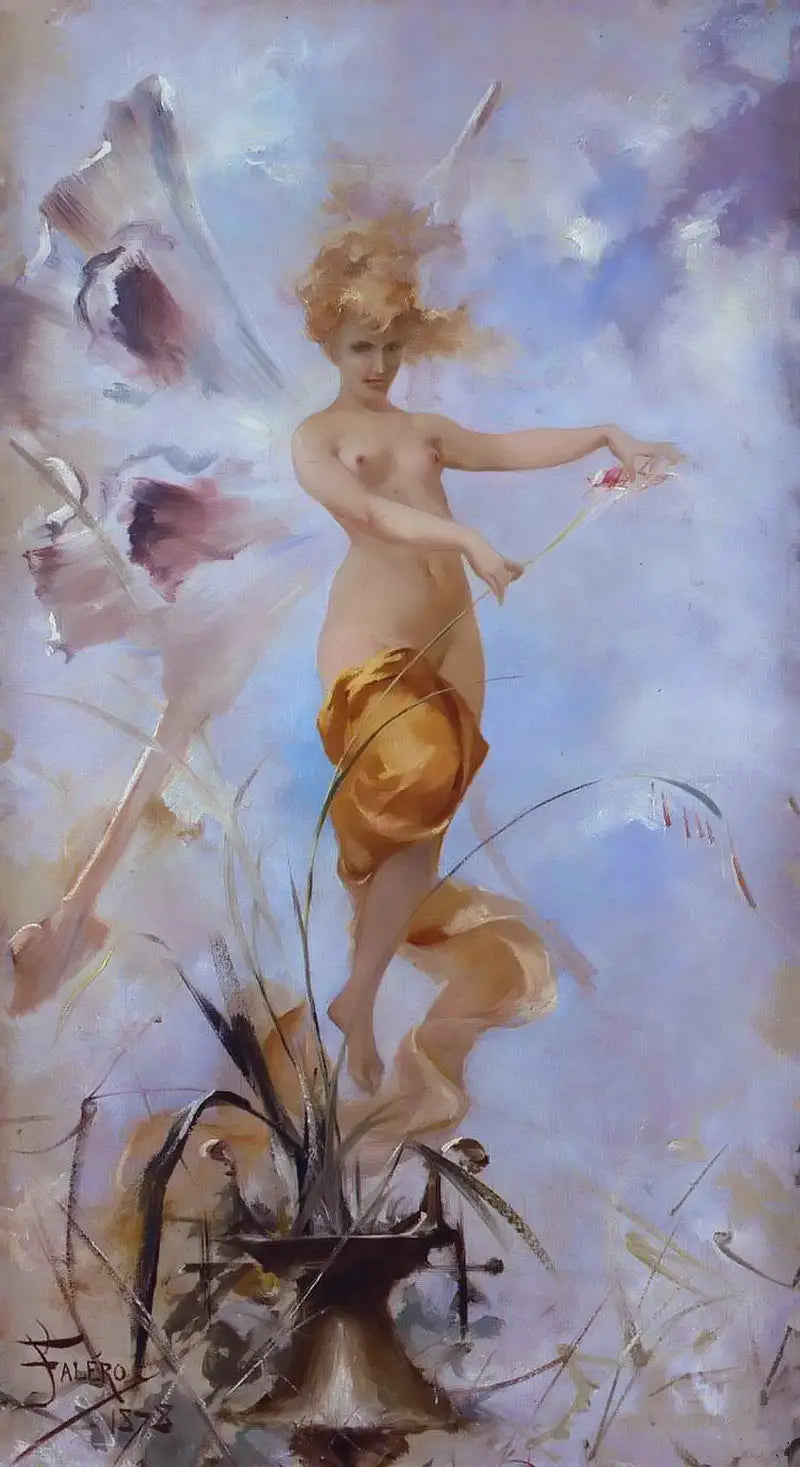 Nymphe - Luis Ricardo Falero - Alpha Reproduction