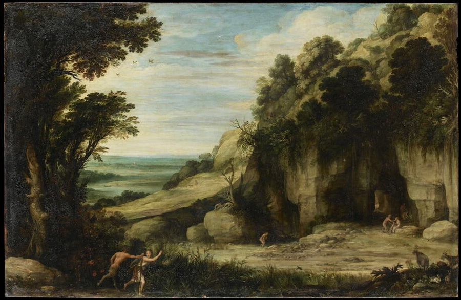 La nymphe Syrinx poursuivie par Pan et bientôt changée en roseau - Paul Bril