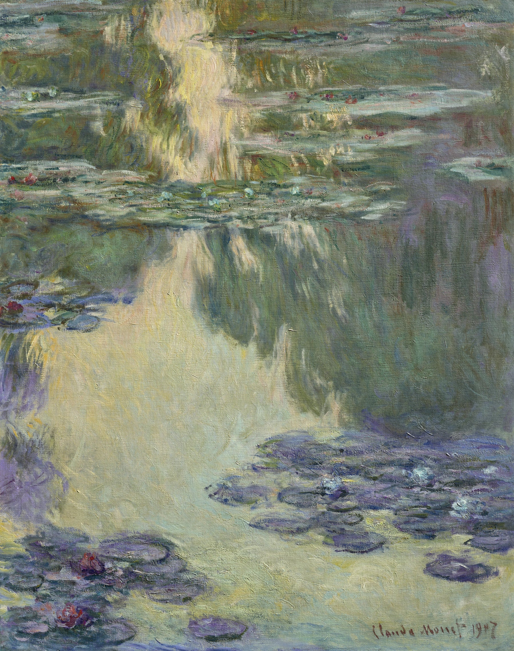 Nymphéas de Claude Monet, 1907 – Wildenstein 1706, ancienne collection du Kawamura Memorial DIC Museum of Art