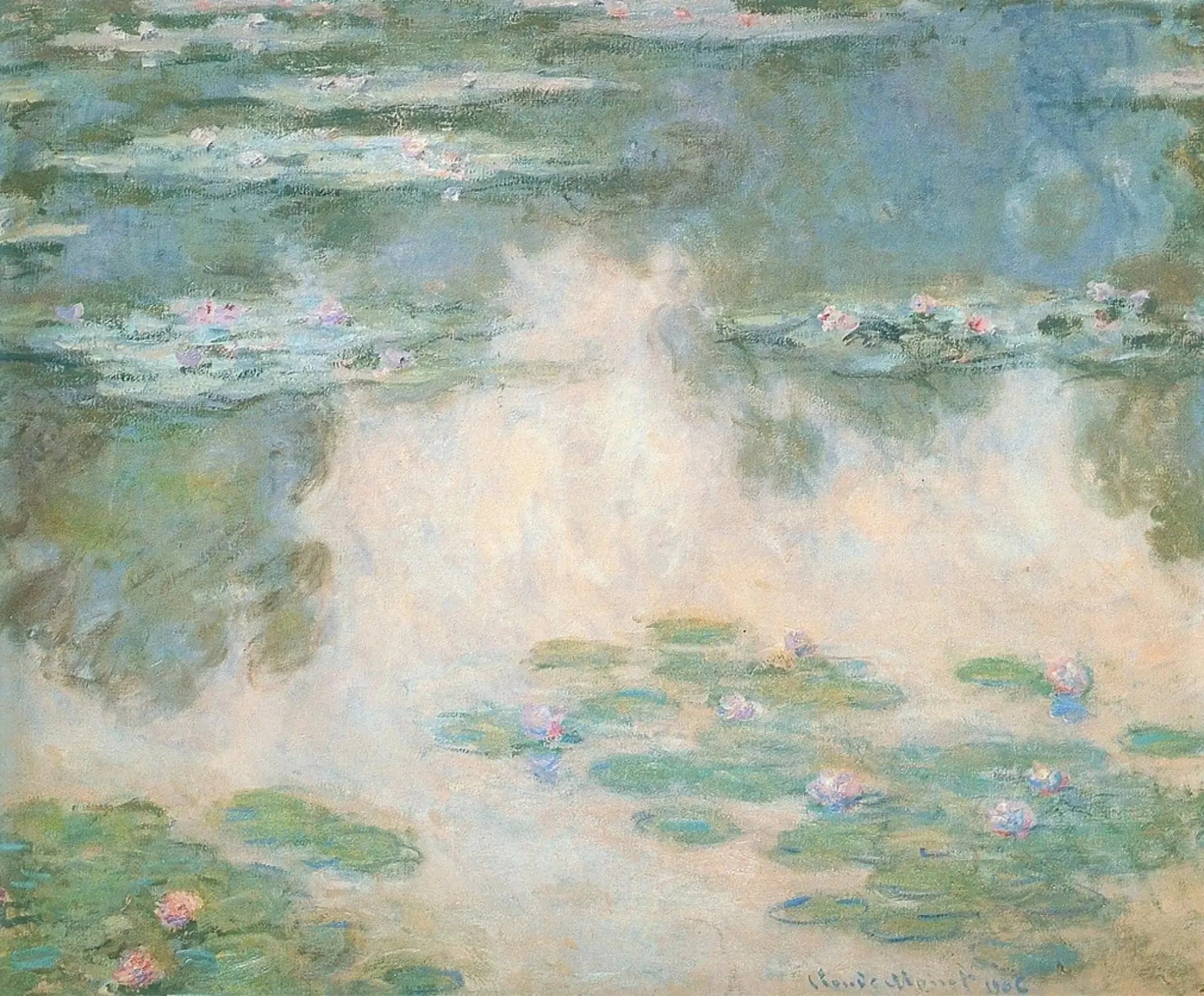 Nymphéas - Claude Monet image 1 copie de tableau peinte à la main